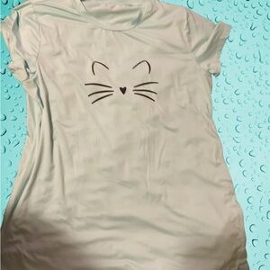 Cute Cat Face Night Shirt